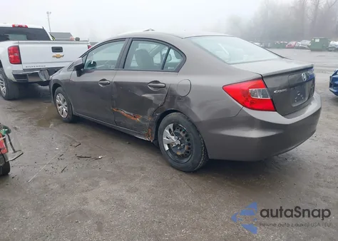 2012 Honda Civic Sdn Lx z USA, uszkodzony, nr VIN 2HGFB2F57CH528932